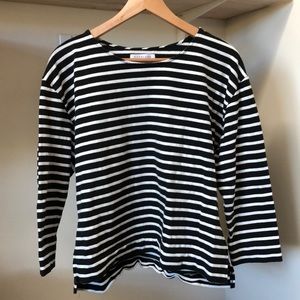 Boatneck striped tee